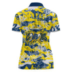 North Queensland Cowboys Rugby Women Polo Shirt Graffiti Typography Urban Camo Abstract Street Style