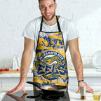 Parramatta Eels Rugby Apron Graffiti Typography Urban Camo Abstract Street Style
