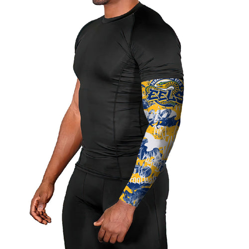 Parramatta Eels Rugby Arm Sleeves Graffiti Typography Urban Camo Abstract Street Style
