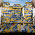 Parramatta Eels Rugby Back Car Seat Cover Graffiti Typography Urban Camo Abstract Street Style