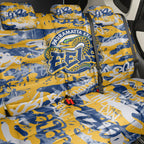 Parramatta Eels Rugby Back Car Seat Cover Graffiti Typography Urban Camo Abstract Street Style