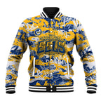 Parramatta Eels Rugby Baseball Jacket Graffiti Typography Urban Camo Abstract Street Style