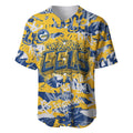 Parramatta Eels Rugby Baseball Jersey Graffiti Typography Urban Camo Abstract Street Style