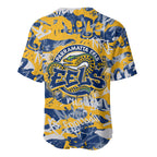 Parramatta Eels Rugby Baseball Jersey Graffiti Typography Urban Camo Abstract Street Style