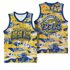 Parramatta Eels Rugby Basketball Jersey Graffiti Typography Urban Camo Abstract Street Style