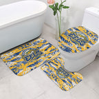 Parramatta Eels Rugby Bathroom Set Graffiti Typography Urban Camo Abstract Street Style