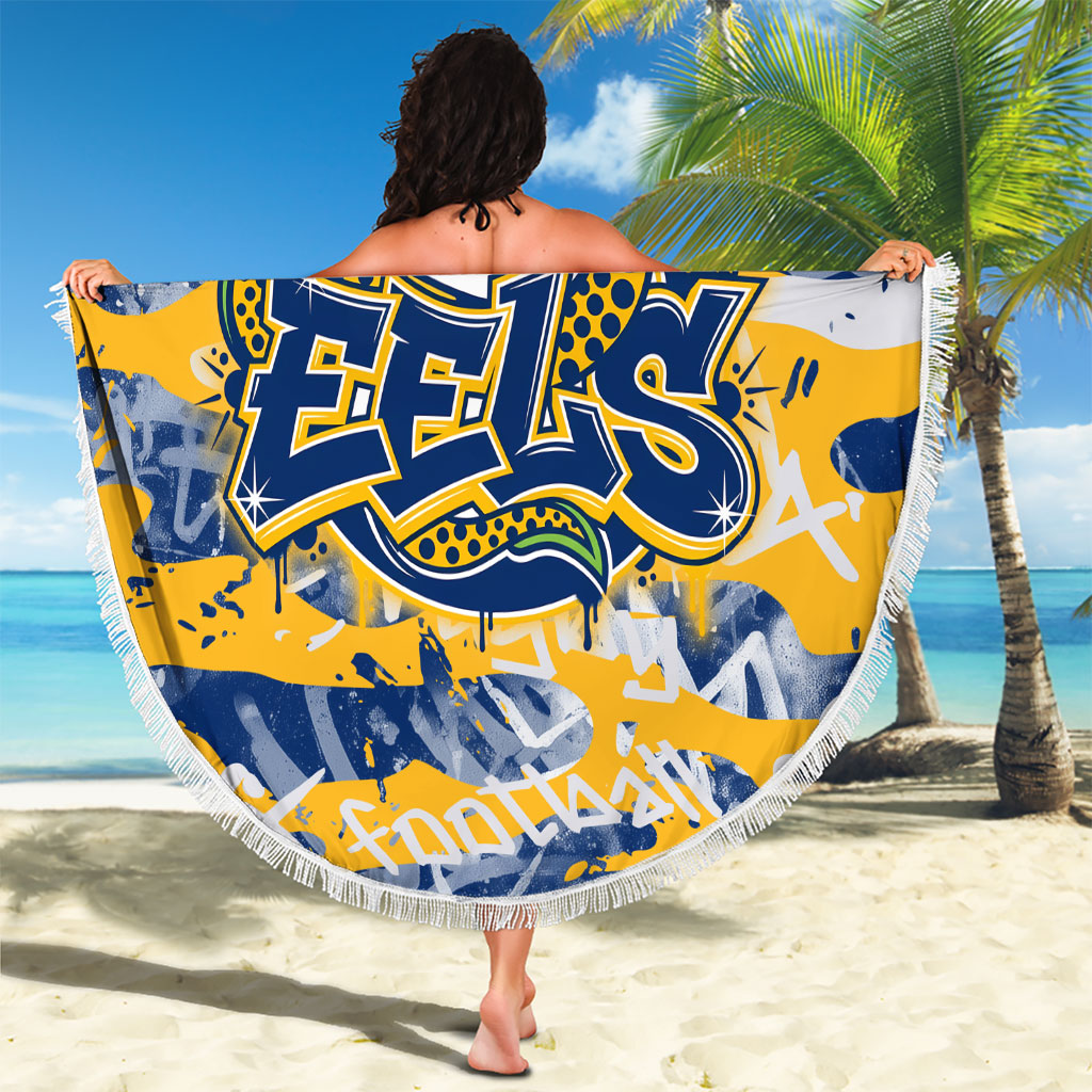 Parramatta Eels Rugby Beach Blanket Graffiti Typography Urban Camo Abstract Street Style
