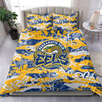Parramatta Eels Rugby Bedding Set Graffiti Typography Urban Camo Abstract Street Style