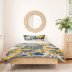 Parramatta Eels Rugby Bedding Set Graffiti Typography Urban Camo Abstract Street Style
