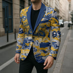 Parramatta Eels Rugby Blazer Graffiti Typography Urban Camo Abstract Street Style