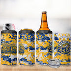 Parramatta Eels Rugby 4 in 1 Can Cooler Tumbler Graffiti Typography Urban Camo Abstract Street Style