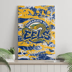 Parramatta Eels Rugby Canvas Wall Art Graffiti Typography Urban Camo Abstract Street Style