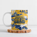 Parramatta Eels Rugby Ceramic Mug Graffiti Typography Urban Camo Abstract Street Style