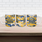Parramatta Eels Rugby Ceramic Mug Graffiti Typography Urban Camo Abstract Street Style
