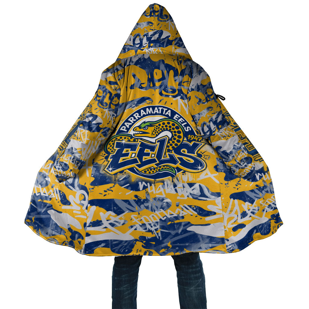Parramatta Eels Rugby Cloak Graffiti Typography Urban Camo Abstract Street Style