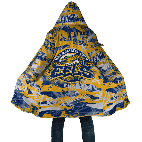 Parramatta Eels Rugby Cloak Graffiti Typography Urban Camo Abstract Street Style