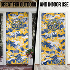 Parramatta Eels Rugby Door Cover Graffiti Typography Urban Camo Abstract Street Style