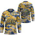 Parramatta Eels Rugby Hockey Jersey Graffiti Typography Urban Camo Abstract Street Style