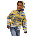 Parramatta Eels Rugby Kid Hoodie Graffiti Typography Urban Camo Abstract Street Style
