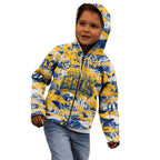 Parramatta Eels Rugby Kid Hoodie Graffiti Typography Urban Camo Abstract Street Style