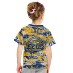 Parramatta Eels Rugby Kid T Shirt Graffiti Typography Urban Camo Abstract Street Style