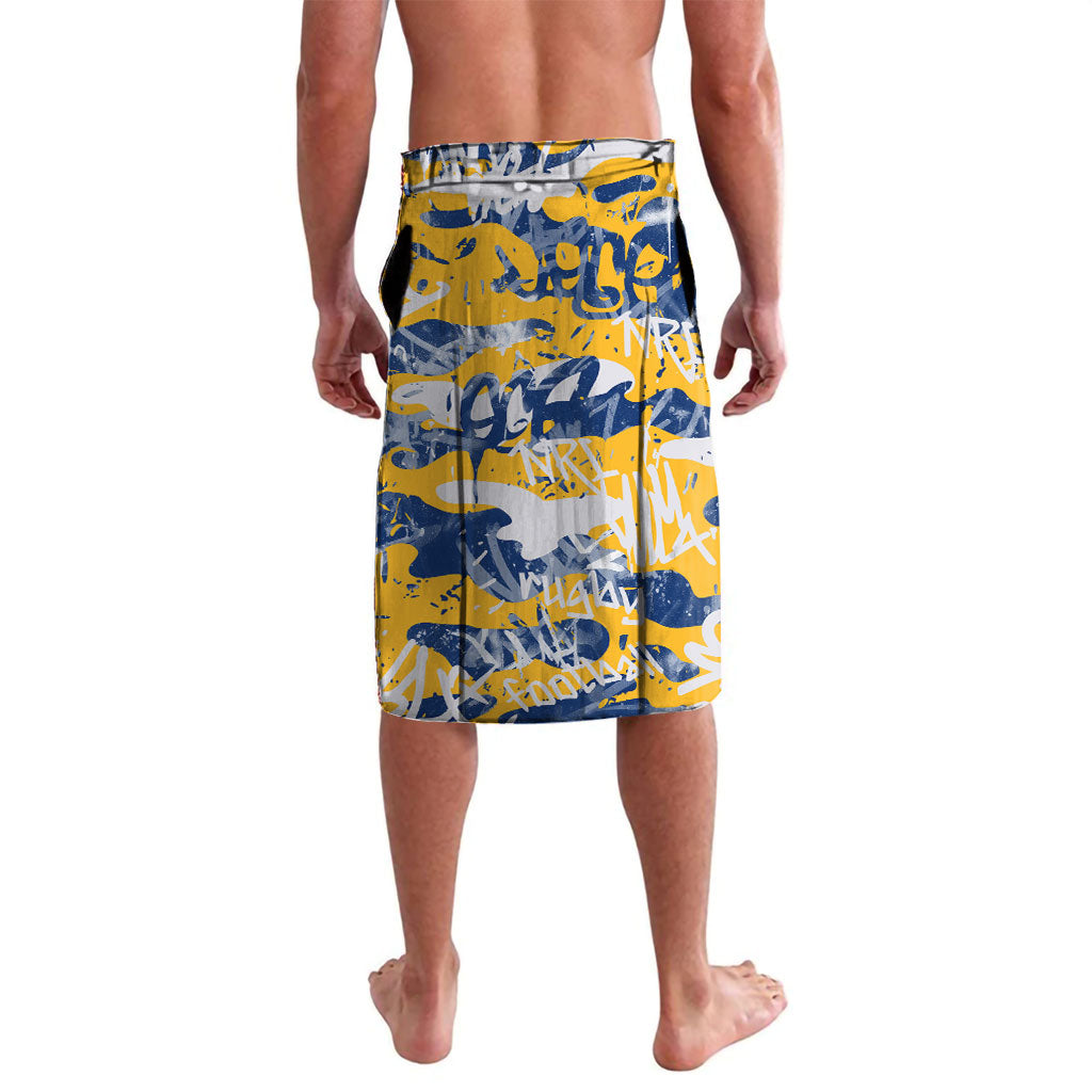 Parramatta Eels Rugby Lavalava Graffiti Typography Urban Camo Abstract Street Style