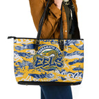 Parramatta Eels Rugby Leather Tote Bag Graffiti Typography Urban Camo Abstract Street Style