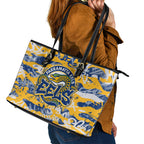 Parramatta Eels Rugby Leather Tote Bag Graffiti Typography Urban Camo Abstract Street Style