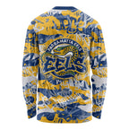 Parramatta Eels Rugby Long Sleeve Shirt Graffiti Typography Urban Camo Abstract Street Style