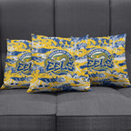 Parramatta Eels Rugby Pillow Cover Graffiti Typography Urban Camo Abstract Street Style