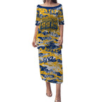 Parramatta Eels Rugby Puletasi Graffiti Typography Urban Camo Abstract Street Style