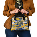 Parramatta Eels Rugby Shoulder Handbag Graffiti Typography Urban Camo Abstract Street Style