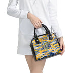 Parramatta Eels Rugby Shoulder Handbag Graffiti Typography Urban Camo Abstract Street Style