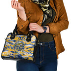 Parramatta Eels Rugby Shoulder Handbag Graffiti Typography Urban Camo Abstract Street Style