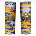 Parramatta Eels Rugby Skinny Tumbler Graffiti Typography Urban Camo Abstract Street Style