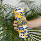 Parramatta Eels Rugby Skinny Tumbler Graffiti Typography Urban Camo Abstract Street Style