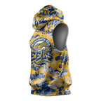 Parramatta Eels Rugby Sleeveless Hoodie Graffiti Typography Urban Camo Abstract Street Style
