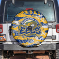 Parramatta Eels Rugby Spare Tire Cover Graffiti Typography Urban Camo Abstract Street Style