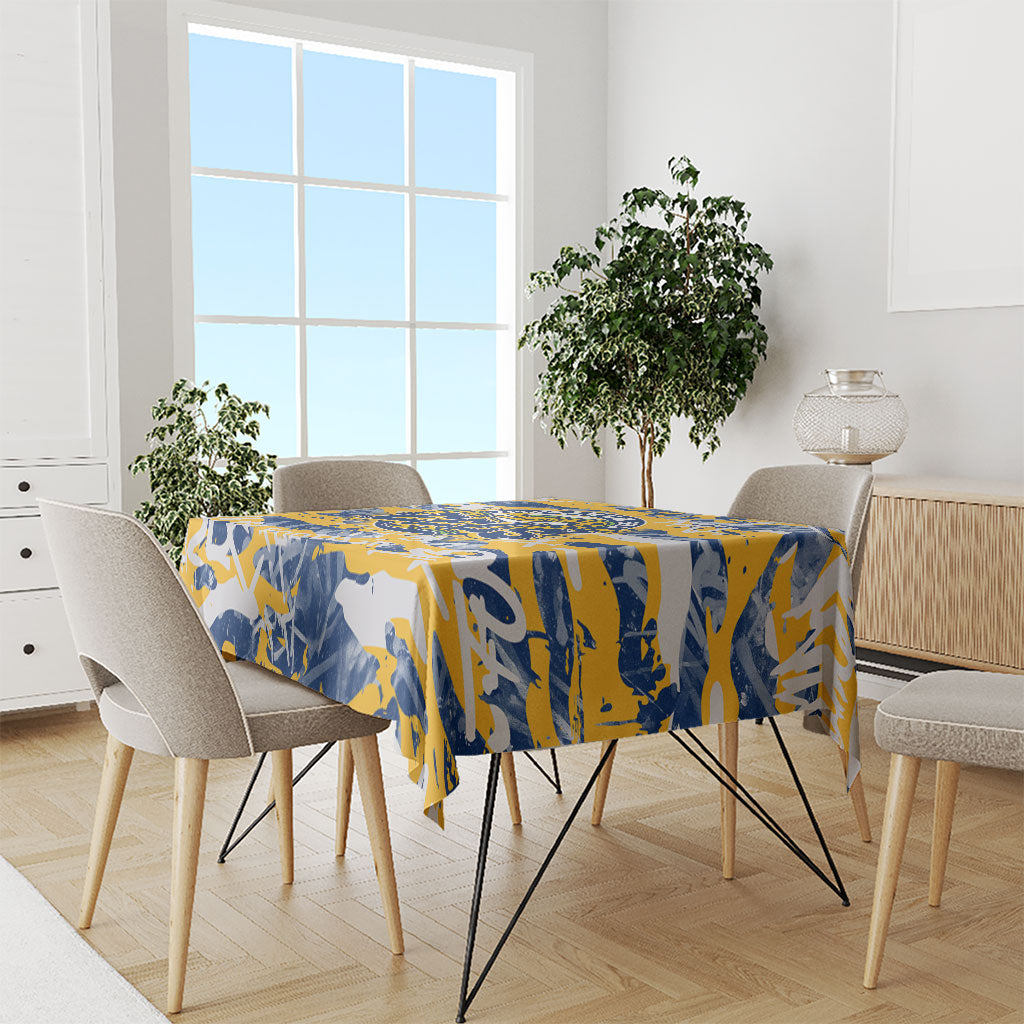 Parramatta Eels Rugby Tablecloth Graffiti Typography Urban Camo Abstract Street Style