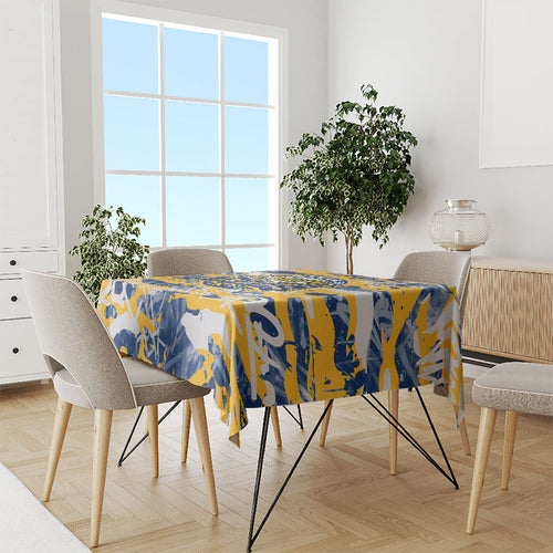 Parramatta Eels Rugby Tablecloth Graffiti Typography Urban Camo Abstract Street Style