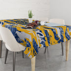 Parramatta Eels Rugby Tablecloth Graffiti Typography Urban Camo Abstract Street Style