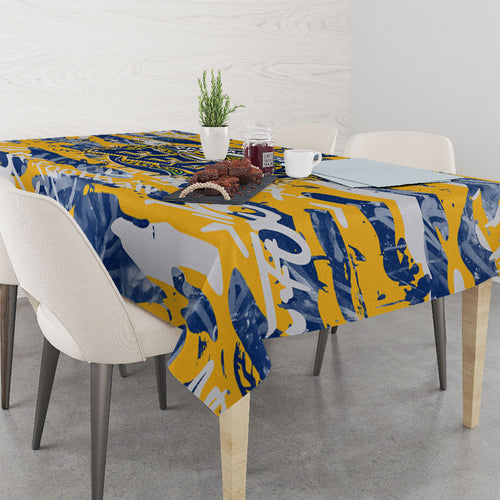 Parramatta Eels Rugby Tablecloth Graffiti Typography Urban Camo Abstract Street Style