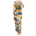 Parramatta Eels Rugby Tank Maxi Dress Graffiti Typography Urban Camo Abstract Street Style