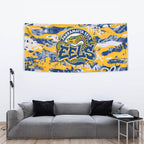 Parramatta Eels Rugby Tapestry Graffiti Typography Urban Camo Abstract Street Style
