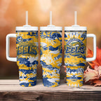 Parramatta Eels Rugby Tumbler With Handle Graffiti Typography Urban Camo Abstract Street Style
