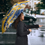 Parramatta Eels Rugby Umbrella Graffiti Typography Urban Camo Abstract Street Style