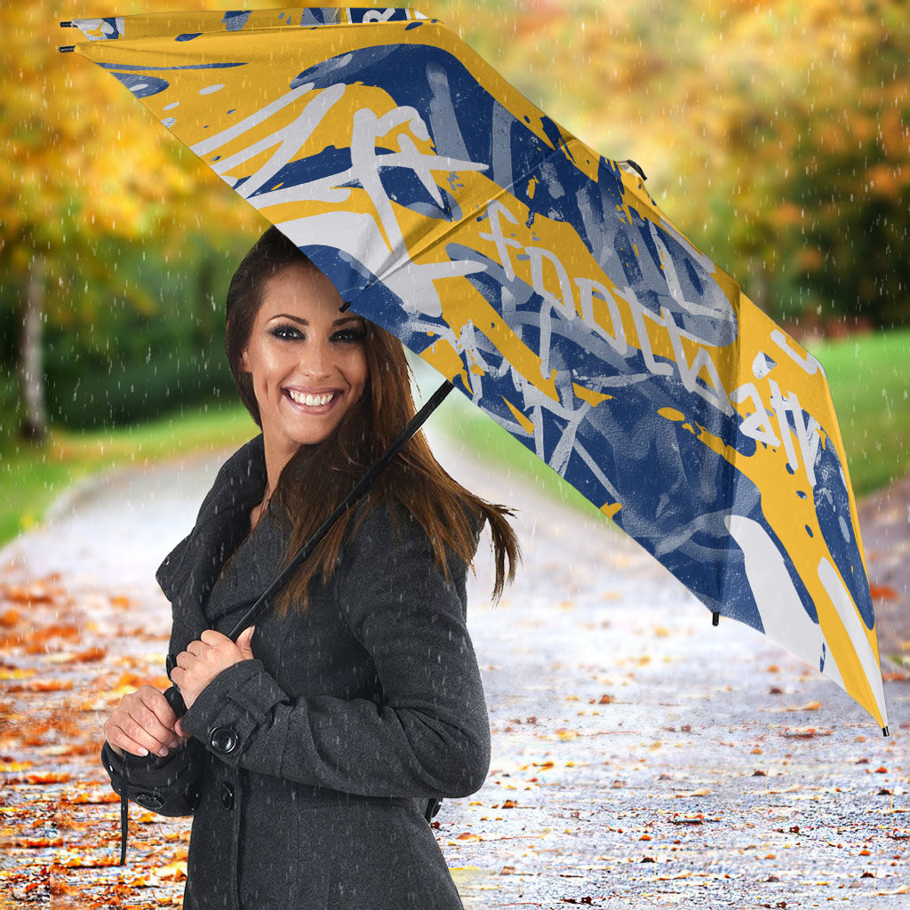 Parramatta Eels Rugby Umbrella Graffiti Typography Urban Camo Abstract Street Style