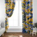 Parramatta Eels Rugby Window Curtain Graffiti Typography Urban Camo Abstract Street Style