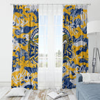Parramatta Eels Rugby Window Curtain Graffiti Typography Urban Camo Abstract Street Style