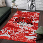 St. George Illawarra Dragons Rugby Area Rug Graffiti Typography Urban Camo Abstract Street Style